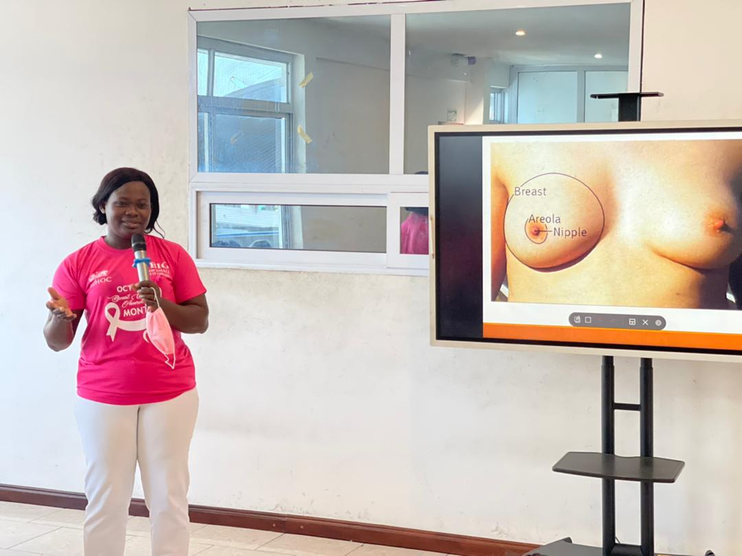 Health professionals at clinic